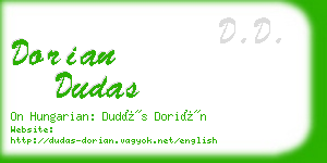 dorian dudas business card